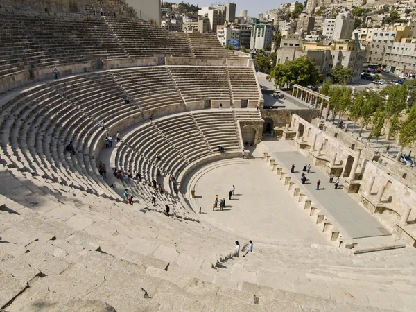 Romerska amfiteatern i amman, Jordanien — Stockfoto