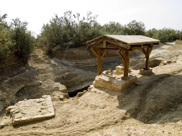 Lugar donde Jesús fue bautizado en Betania, Jordania —  Fotos de Stock