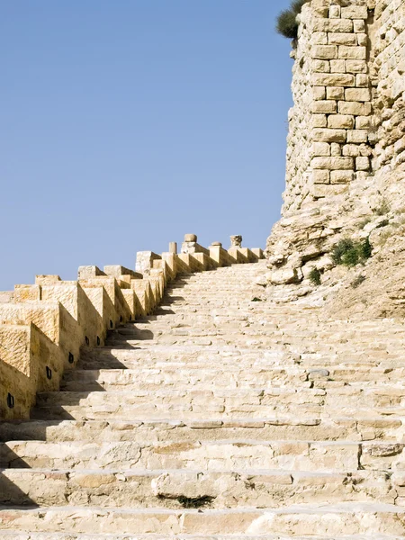 Замок Аль Крак в Jordan — стокове фото