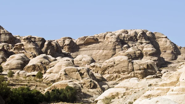 Petra na paisagem da Jordânia — Fotografia de Stock