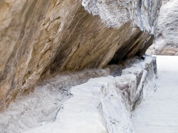 Acueducto de Nabatea en Petra, Jordania — Foto de Stock