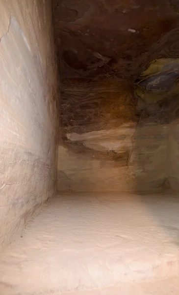 Hazine tapınaktaki ayrıntılı olarak petra — Stok fotoğraf