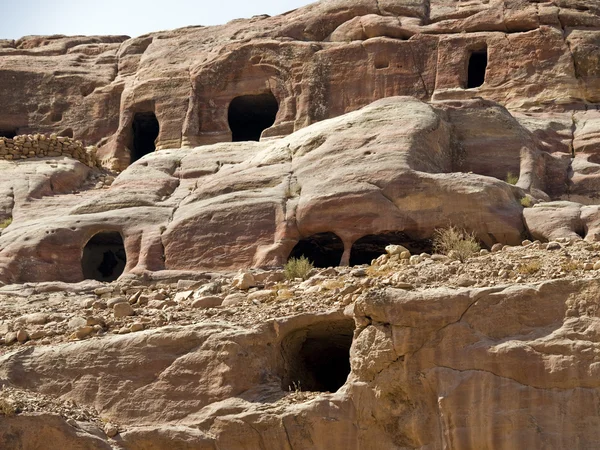 Pequenos túmulos, Petra Jordan — Fotografia de Stock