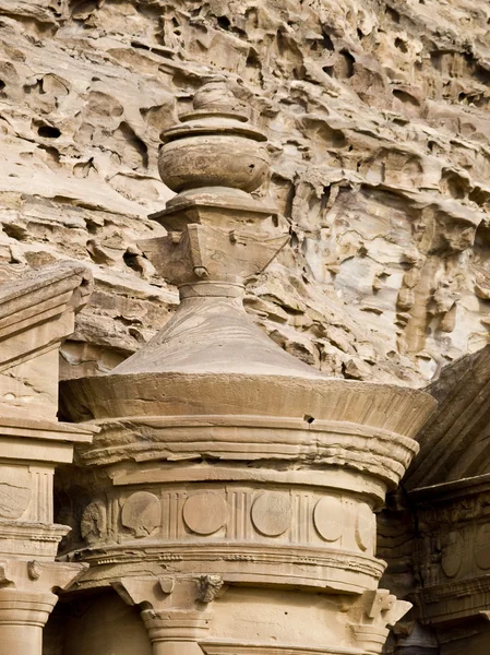 Urne im Kloster, Petra — Stockfoto