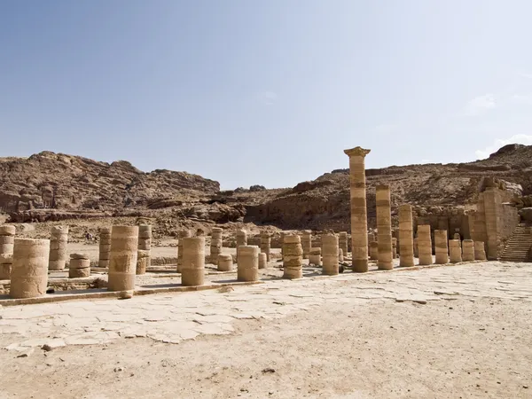 Római kori romok, Petra Jordan — Stock Fotó