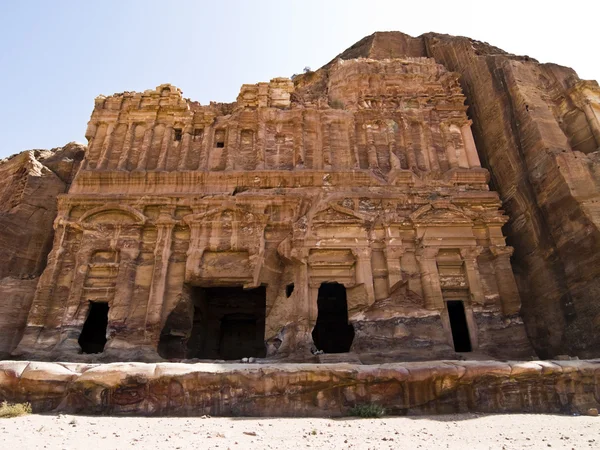 Palace tomb, Petra Jordan — Stock Photo, Image
