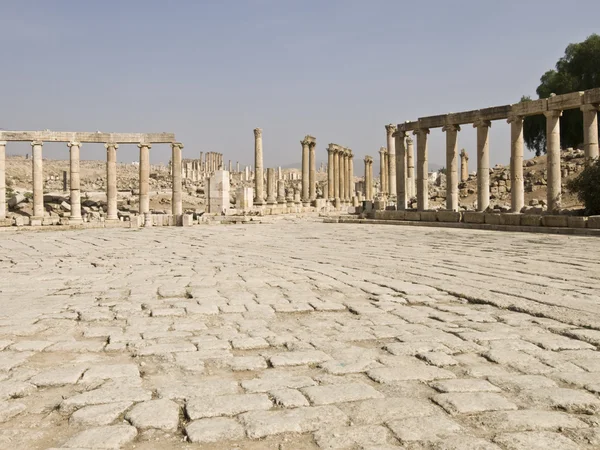 Das forum, jerash — Stockfoto