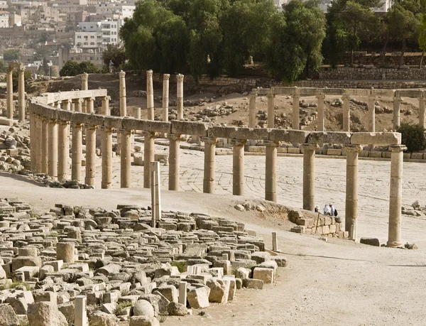 Das forum, jerash — Stockfoto