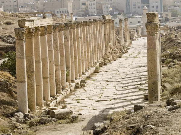 Decumanus, Jerash — Stockfoto