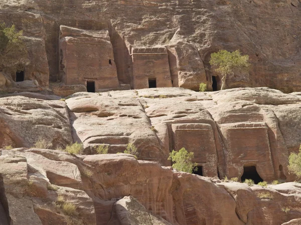 Uliční fasády, petra jordan — Stock fotografie