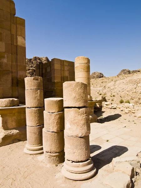 Római kori romok, Petra Jordan — Stock Fotó