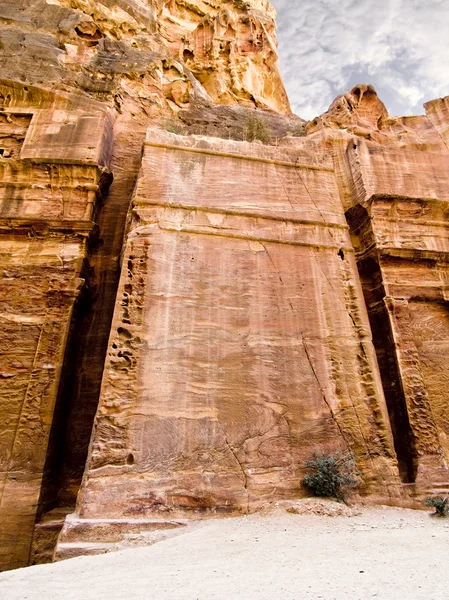 Вулиця фасадів, Петра Jordan — стокове фото