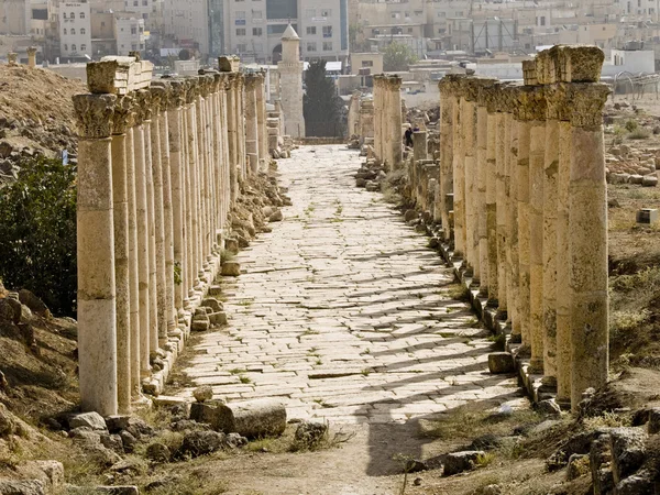 Decumanus, Jerash — Zdjęcie stockowe