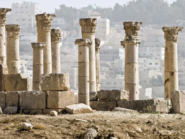 Decumanus, Jerash, — Stock Fotó