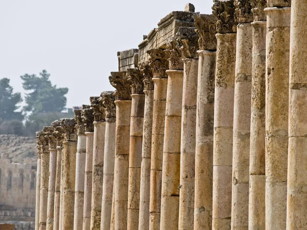 Romeinse stad in jerash — Stockfoto