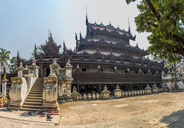 Mosteiro de Shwenandaw - Mandalay — Fotografia de Stock