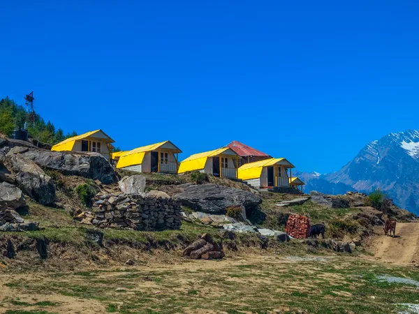 Campamento de montaña - Himalaya — Foto de Stock