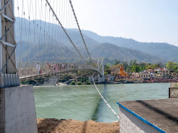 Ponte Laxman Jhula — Foto Stock