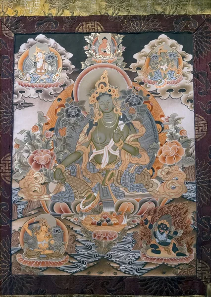 Tibetaanse thangka schilderij — Stockfoto