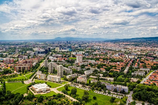 Zágráb légifelvételek — Stock Fotó