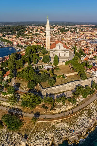 Vanuit de lucht schieten van rovinj, Kroatië — Stockfoto