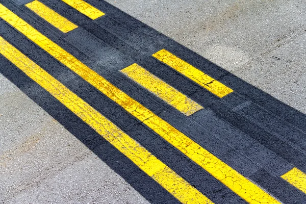 空港停止線 — ストック写真