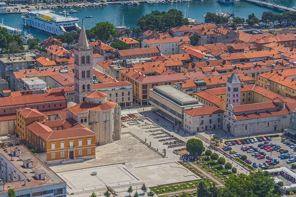 Zadar luchtfoto — Stockfoto