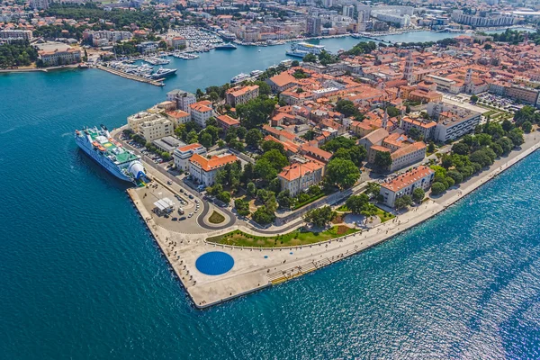 Zadar antenowe Obrazy Stockowe bez tantiem