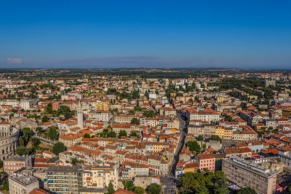 Panorama aéreo de Pula — Fotografia de Stock