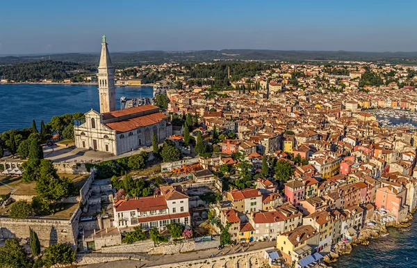 Luftaufnahme von Rovinj, Kroatien — Stockfoto