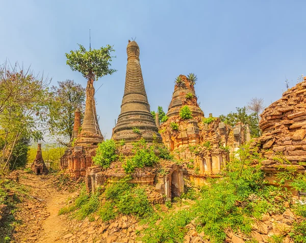 Índio, Lago Inle — Fotografia de Stock