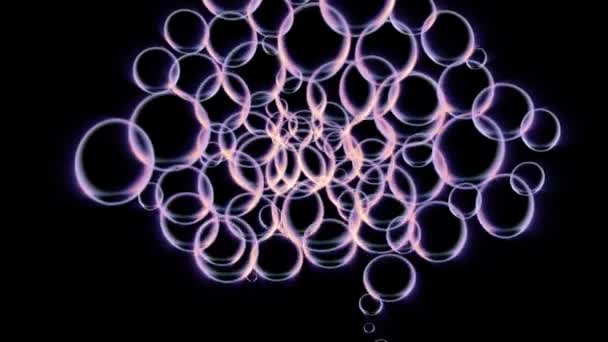 Animación de burbujas de espuma — Vídeo de stock