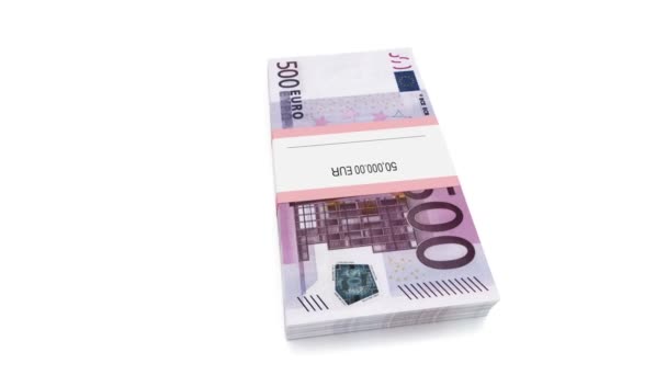 Paquet de 500 billets d'euros — Video