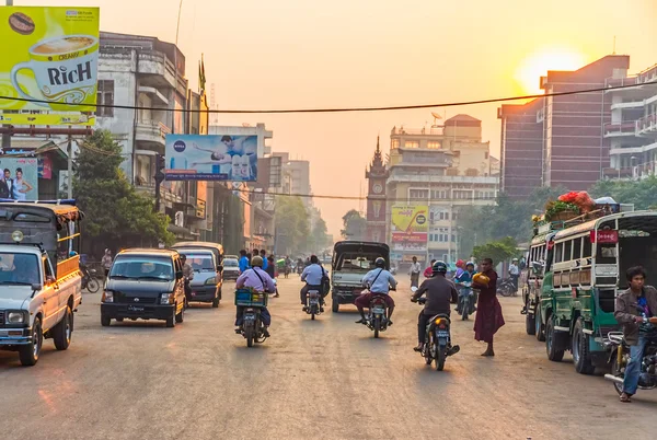 Tramonto a Mandalay — Foto Stock