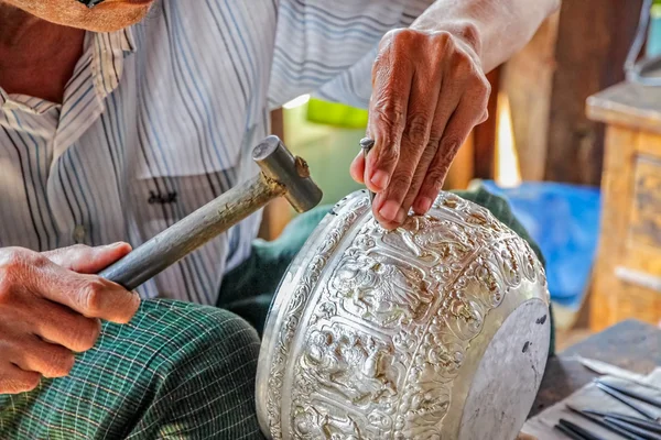 Inle Lake Traditional crafts — Stock Photo, Image