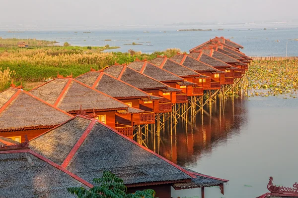 Inle Gölü otelleri — Stok fotoğraf