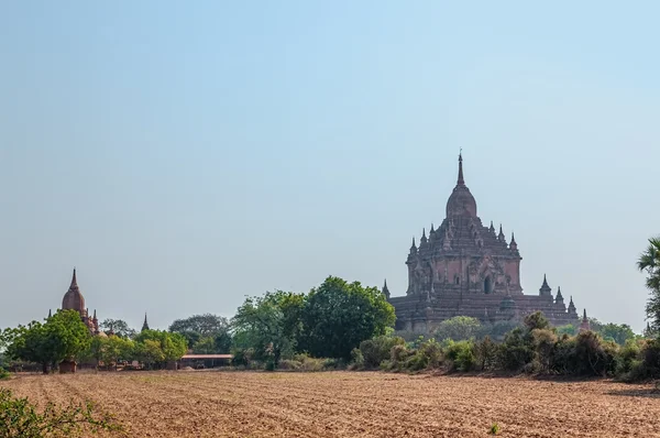 Tempelpanorama und Stupas in Bagan — Stockfoto