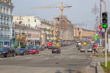 Khreshchatyk'a sokak - kiev Merkezi