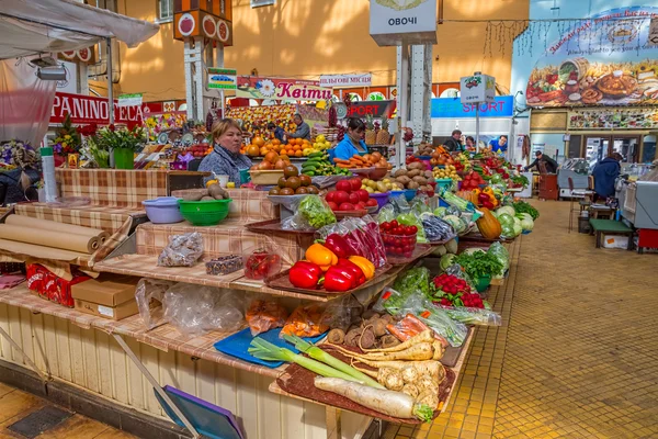 Bessarabskiy indoor Market Kiev — Stock Photo, Image