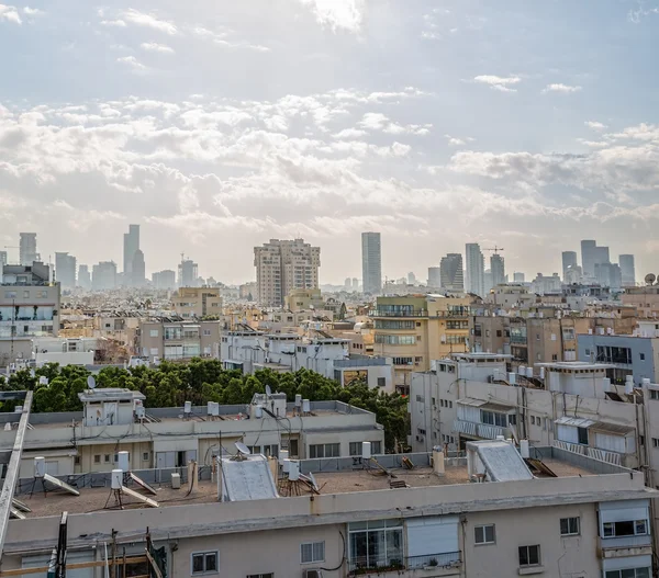 Tidig morgon panorama över tel aviv — Stockfoto