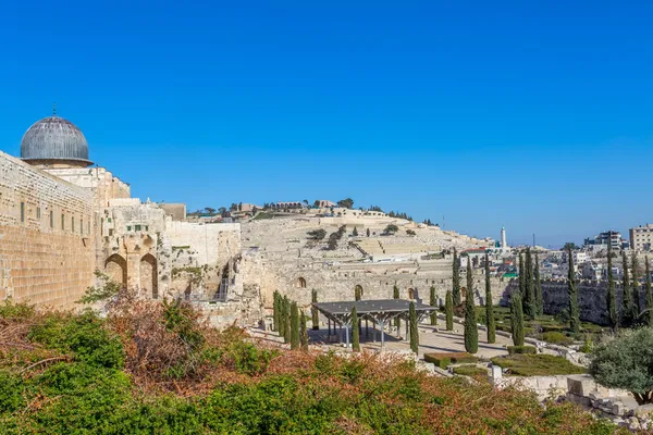 Klaagmuur plaza, de Tempelberg, Jeruzalem — Stockfoto