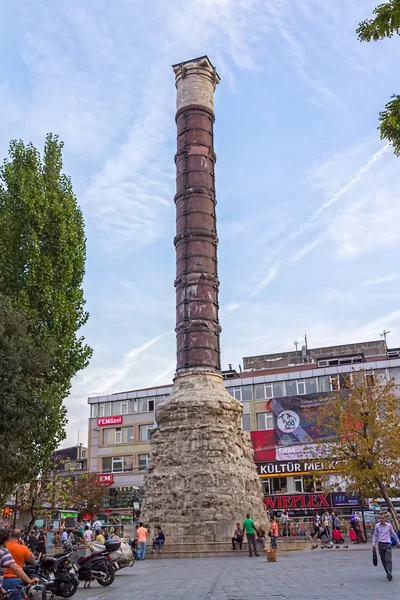 Колонна Константина (Burnt Column), Стамбул — стоковое фото