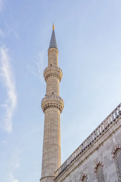 Blue mosque  minaret, Istanbul — Stock Photo, Image