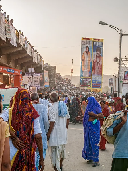 Tłum w kumbh mela — Zdjęcie stockowe