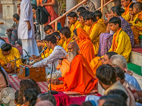 Cerimonia di Aarti a Rishikesh — Foto Stock