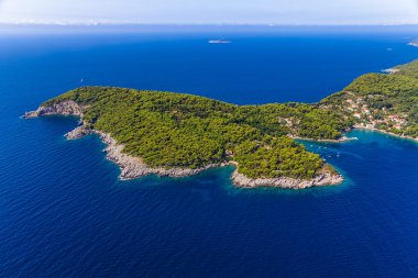 Island Kolocep at Elaphites near Dubrovnik clipart