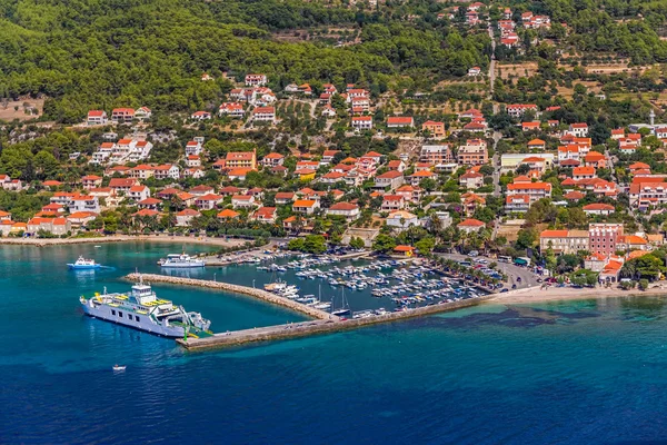 Orebic stad i Kroatien — Stockfoto