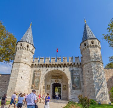Topkapi Palace The Gate of Salutation, Istanbul clipart