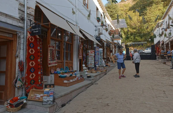 Gjirokaster atmosfera pacifica Patrimonio Mondiale UNESCO Albania — Foto Stock