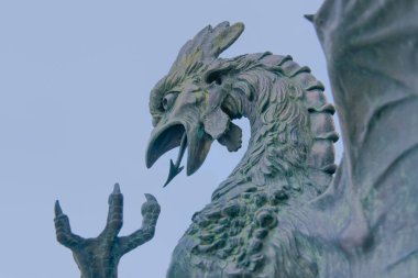 Rijeka Basilisk heykeli Trsat kalesinde